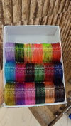 Trendy Crystal Glossy Glass Bangles Combo Set Suppliers In India